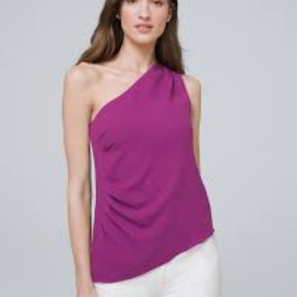 WHBM One-Shoulder Bodice Top - NWT size 4